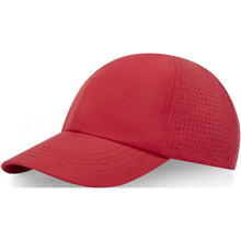 Load image into Gallery viewer, Mica 6 panel 110 g/m2 GRS recycled cool fit cap — Red