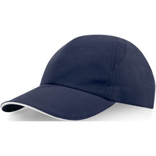 Load image into Gallery viewer, Morion 6 panel 110 g/m2 GRS recycled cool fit sandwich cap — Navy