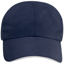 Load image into Gallery viewer, Morion 6 panel 110 g/m2 GRS recycled cool fit sandwich cap — Navy (front)