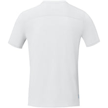 Load image into Gallery viewer, Borax 160 g/m2 short sleeve men's GRS recycled cool fit t-shirt — White (back)