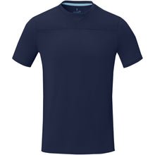 Load image into Gallery viewer, Borax 160 g/m2 short sleeve men's GRS recycled cool fit t-shirt — Navy (front)
