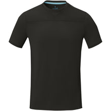 Load image into Gallery viewer, Borax 160 g/m2 short sleeve men's GRS recycled cool fit t-shirt — Black (front)
