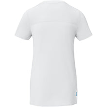 Load image into Gallery viewer, Borax 160 g/m2 short sleeve women's GRS recycled cool fit t-shirt — White (back)