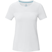 Load image into Gallery viewer, Borax 160 g/m2 short sleeve women's GRS recycled cool fit t-shirt — White (front)