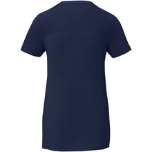 Load image into Gallery viewer, Borax 160 g/m2 short sleeve women's GRS recycled cool fit t-shirt — Navy (back)