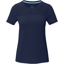 Load image into Gallery viewer, Borax 160 g/m2 short sleeve women's GRS recycled cool fit t-shirt — Navy (front)