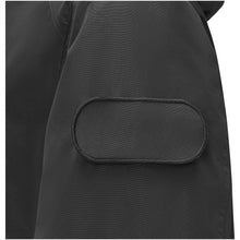 Load image into Gallery viewer, Kai unisex lightweight GRS recycled circular jacket — Black (detail)