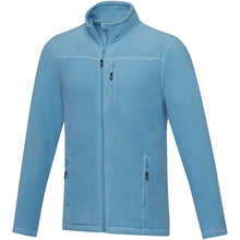 Load image into Gallery viewer, Amber men's GRS recycled full zip fleece jacket — NXT blue