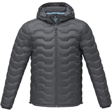 Load image into Gallery viewer, Petalite men's GRS recycled insulated down jacket — Storm grey (front)