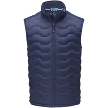 Load image into Gallery viewer, Petalite  men's GRS recycled insulated down bodywarmer — Navy (front)