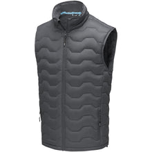 Load image into Gallery viewer, Petalite  men's GRS recycled insulated down bodywarmer — Storm grey