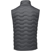 Load image into Gallery viewer, Petalite  men's GRS recycled insulated down bodywarmer — Storm grey (back)