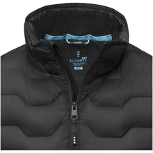 Load image into Gallery viewer, Petalite  men's GRS recycled insulated down bodywarmer — Black (detail)
