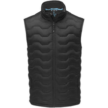 Load image into Gallery viewer, Petalite  men's GRS recycled insulated down bodywarmer — Black (front)