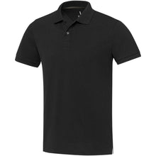 Load image into Gallery viewer, Emerald 200 g/m2 short sleeve unisex Aware™ recycled polo — Black