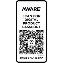 Load image into Gallery viewer, Onyx 5 panel 240 g/m2 Aware™ recycled cap — White (detail)