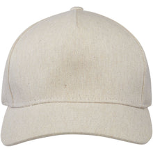 Load image into Gallery viewer, Onyx 5 panel 240 g/m2 Aware™ recycled cap — Oatmeal (front)