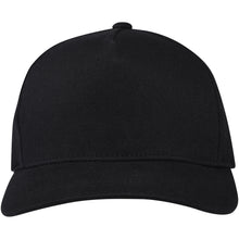 Load image into Gallery viewer, Onyx 5 panel 240 g/m2 Aware™ recycled cap — Black (front)