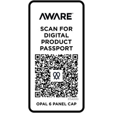 Load image into Gallery viewer, Opal 6 panel 240 g/m2 Aware™ recycled cap — White (detail)