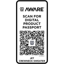 Load image into Gallery viewer, Tin 280 g/m² unisex Aware™ recycled crewneck sweater — Oatmeal (detail)