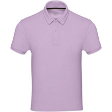 Load image into Gallery viewer, Akoya 230 g/m² GRS recycled terry unisex polo — Lilac (front)