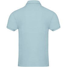 Load image into Gallery viewer, Akoya 230 g/m² GRS recycled terry unisex polo — Cloud Blue (back)