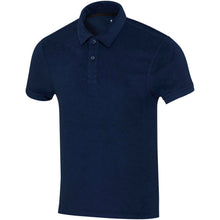 Load image into Gallery viewer, Akoya 230 g/m² GRS recycled terry unisex polo — Navy