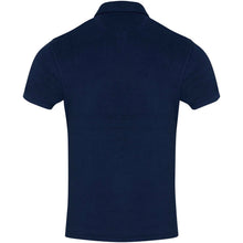 Load image into Gallery viewer, Akoya 230 g/m² GRS recycled terry unisex polo — Navy (back)