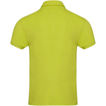 Load image into Gallery viewer, Akoya 230 g/m² GRS recycled terry unisex polo — Lime (back)