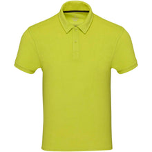 Load image into Gallery viewer, Akoya 230 g/m² GRS recycled terry unisex polo — Lime (front)
