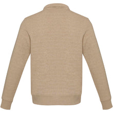 Load image into Gallery viewer, Tin 280 g/m² unisex Aware™ recycled quarter zip sweater  — Oatmeal (back)