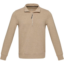 Load image into Gallery viewer, Tin 280 g/m² unisex Aware™ recycled quarter zip sweater  — Oatmeal (front)