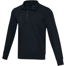 Load image into Gallery viewer, Tin 280 g/m² unisex Aware™ recycled quarter zip sweater  — Navy