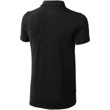 Load image into Gallery viewer, Markham 200 g/m2 short sleeve men's stretch polo — Black (back)