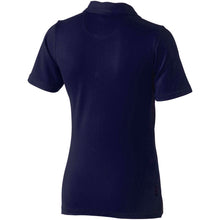 Load image into Gallery viewer, Markham 200 g/m2 short sleeve women's stretch polo — Navy (back)