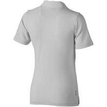Load image into Gallery viewer, Markham 200 g/m2 short sleeve women's stretch polo — Grey melange (back)