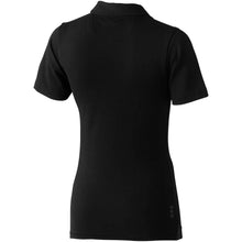 Load image into Gallery viewer, Markham 200 g/m2 short sleeve women's stretch polo — Black (back)