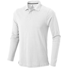 Load image into Gallery viewer, Calgary 180 g/m2 long sleeve men's polo — White