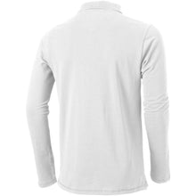 Load image into Gallery viewer, Calgary 180 g/m2 long sleeve men's polo — White (back)