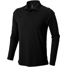 Load image into Gallery viewer, Calgary 180 g/m2 long sleeve men's polo — Black
