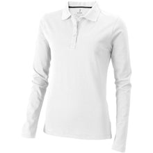 Load image into Gallery viewer, Calgary 180 g/m2 long sleeve women's polo — White