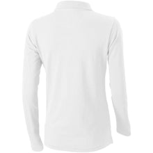 Load image into Gallery viewer, Calgary 180 g/m2 long sleeve women's polo — White (back)