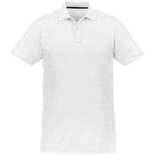 Load image into Gallery viewer, Helios 180 g/m2 short sleeve men's polo — White (front)