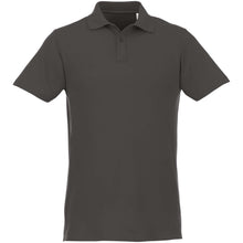 Load image into Gallery viewer, Helios 180 g/m2 short sleeve men's polo — Storm grey (front)