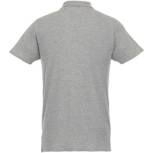 Load image into Gallery viewer, Helios 180 g/m2 short sleeve men's polo — Heather grey (back)
