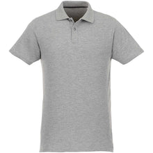 Load image into Gallery viewer, Helios 180 g/m2 short sleeve men's polo — Heather grey (front)