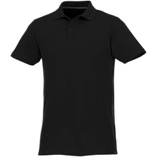 Load image into Gallery viewer, Helios 180 g/m2 short sleeve men's polo — Black