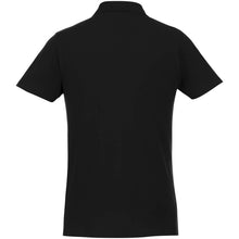 Load image into Gallery viewer, Helios 180 g/m2 short sleeve men's polo — Black (back)