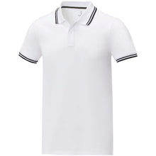 Load image into Gallery viewer, Amarago 200 g/m2 short sleeve men's tipping polo — White
