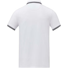 Load image into Gallery viewer, Amarago 200 g/m2 short sleeve men's tipping polo — White (back)